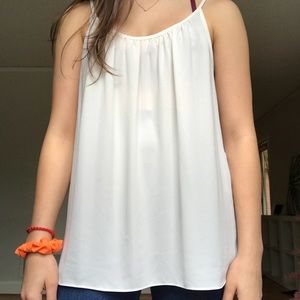ann taylor by loft white tank top.